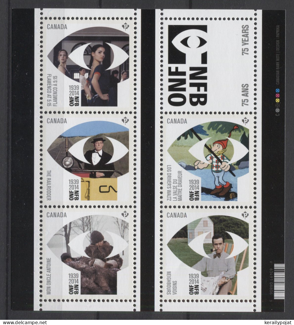 Canada - 2014 National Film Authority Block MNH__(TH-24689) - Blocs-feuillets