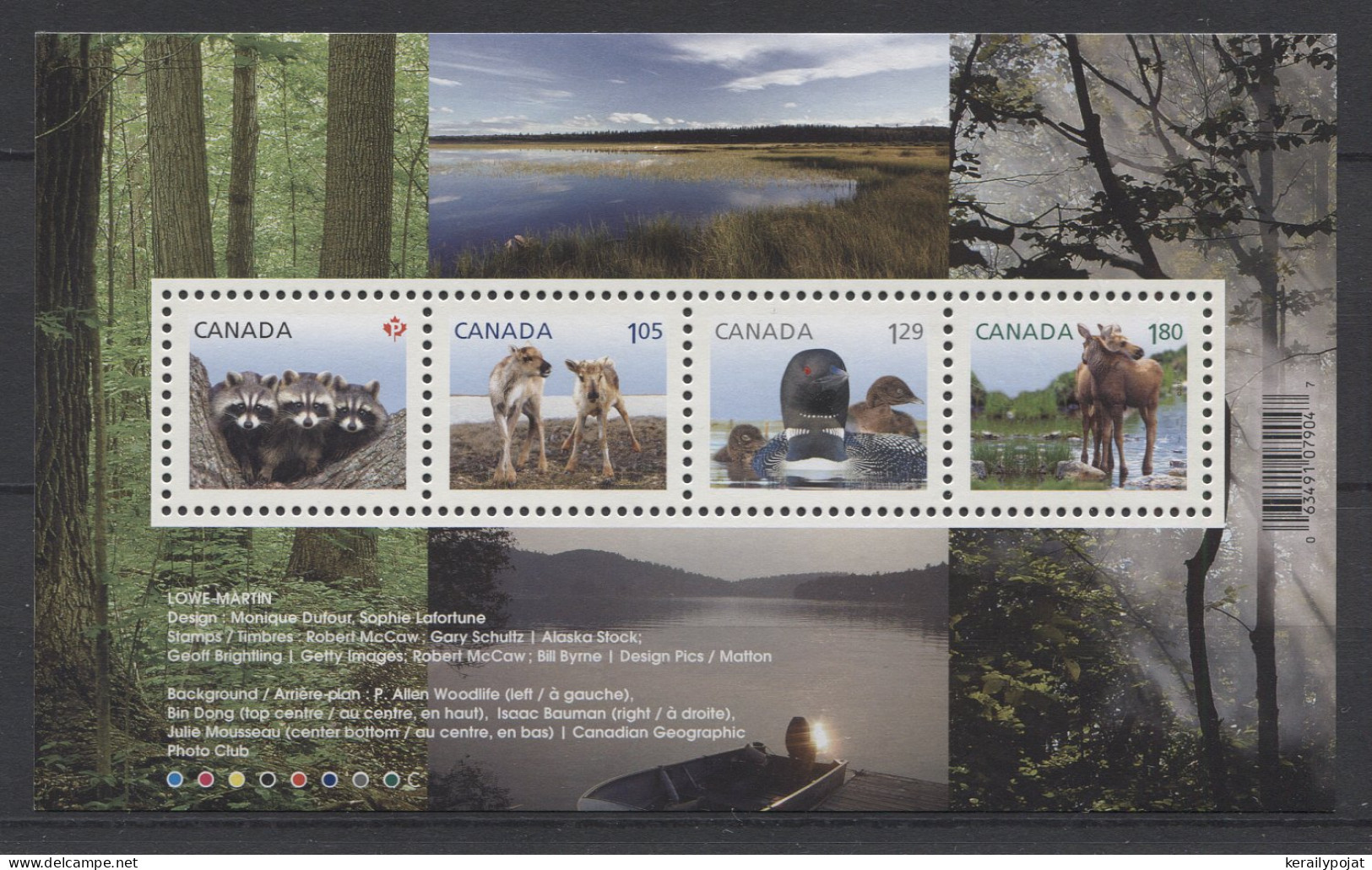 Canada - 2012 Young Animals Block MNH__(TH-24638) - Hojas Bloque