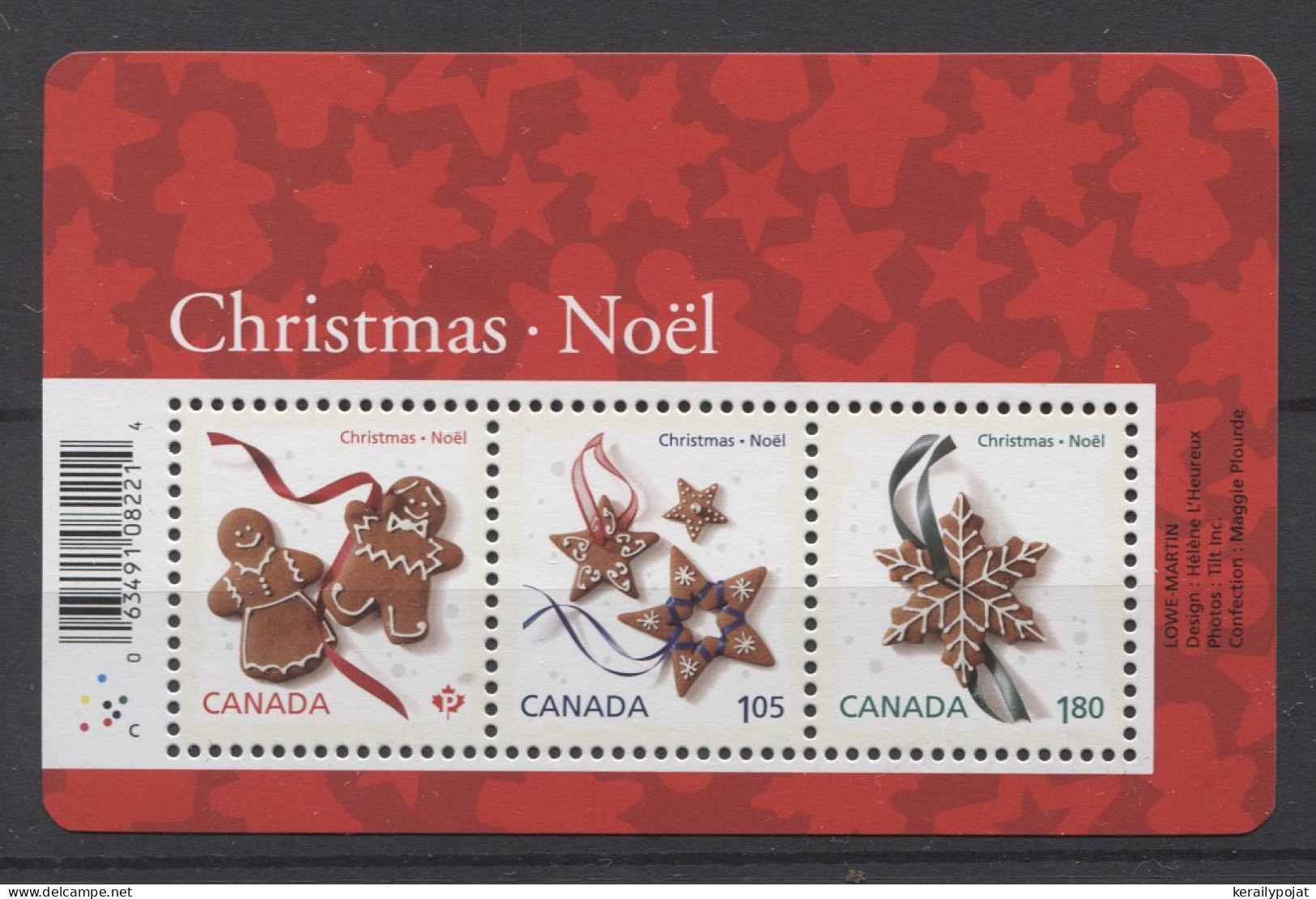 Canada - 2012 Christmas Block MNH__(TH-24654) - Blokken & Velletjes