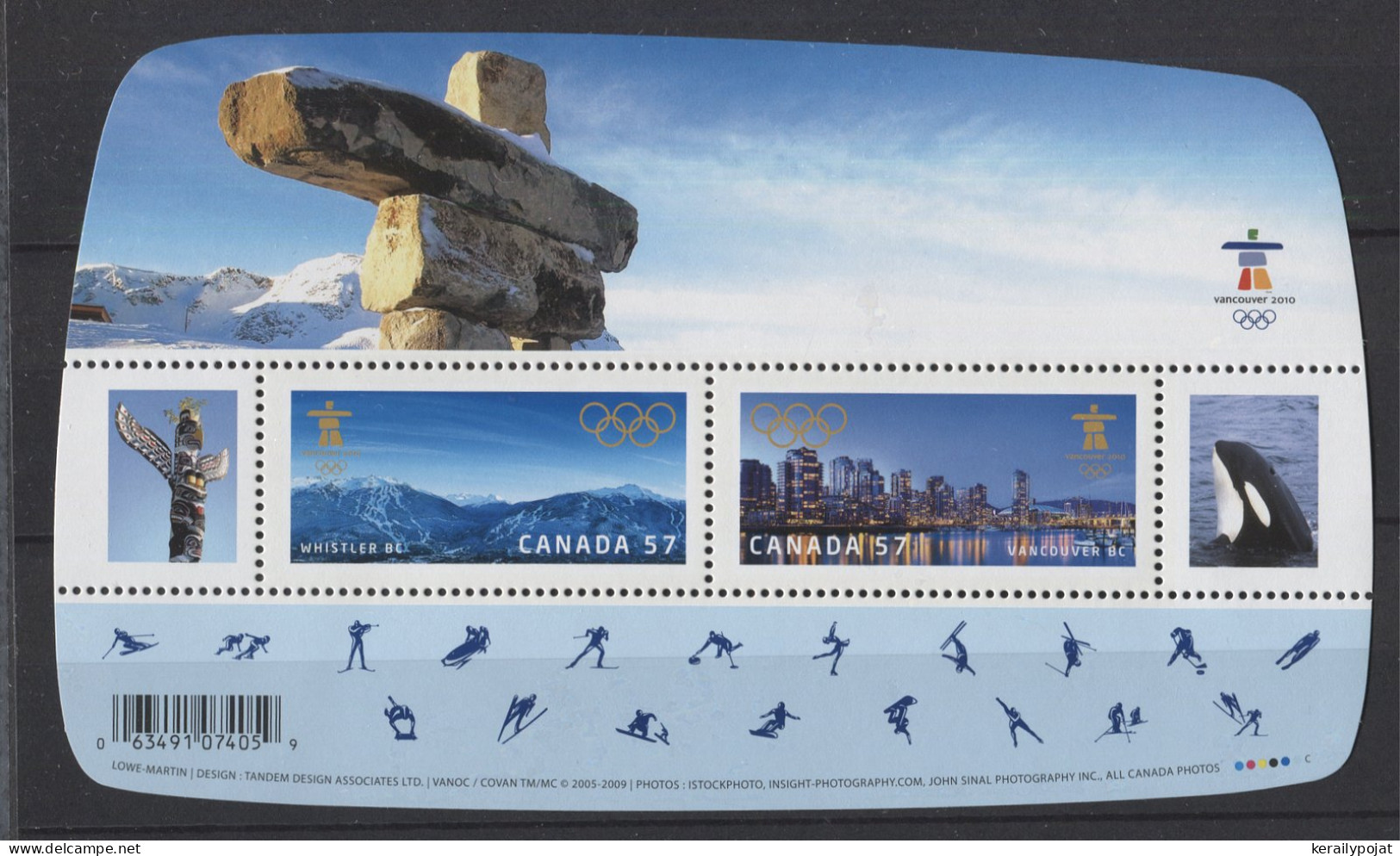 Canada - 2010 Winter Olympics Vancouver Block MNH__(TH-24736) - Blocchi & Foglietti