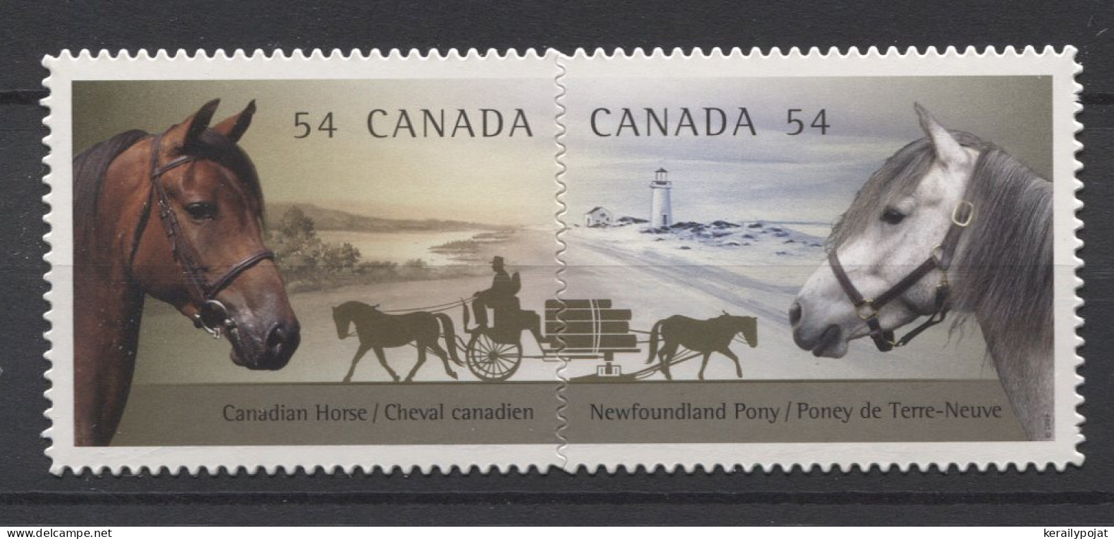 Canada - 2009 Horses Self-adhesive MNH__(TH-24729) - Neufs