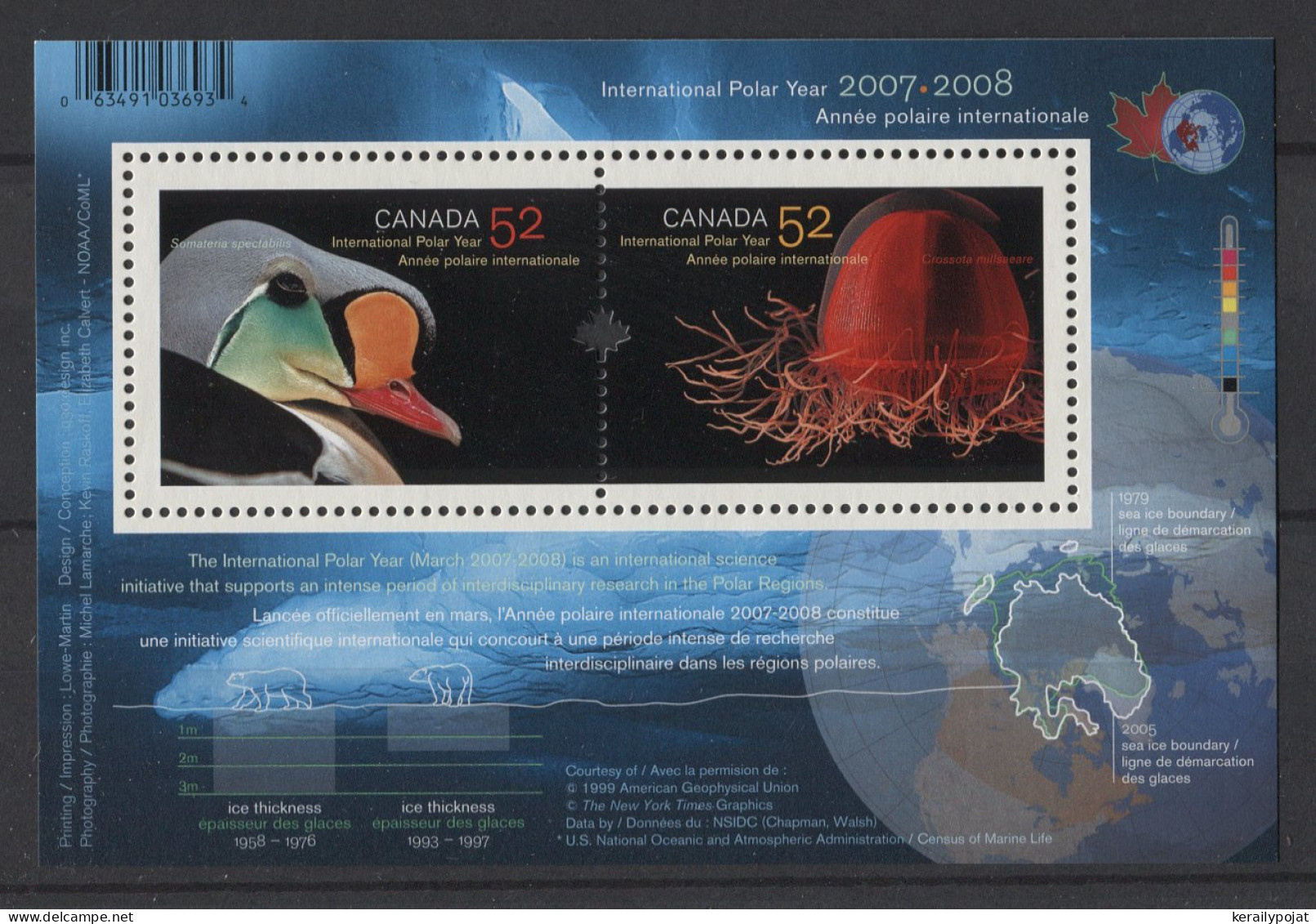 Canada - 2007 International Polar Year Block MNH__(TH-24703) - Blocs-feuillets