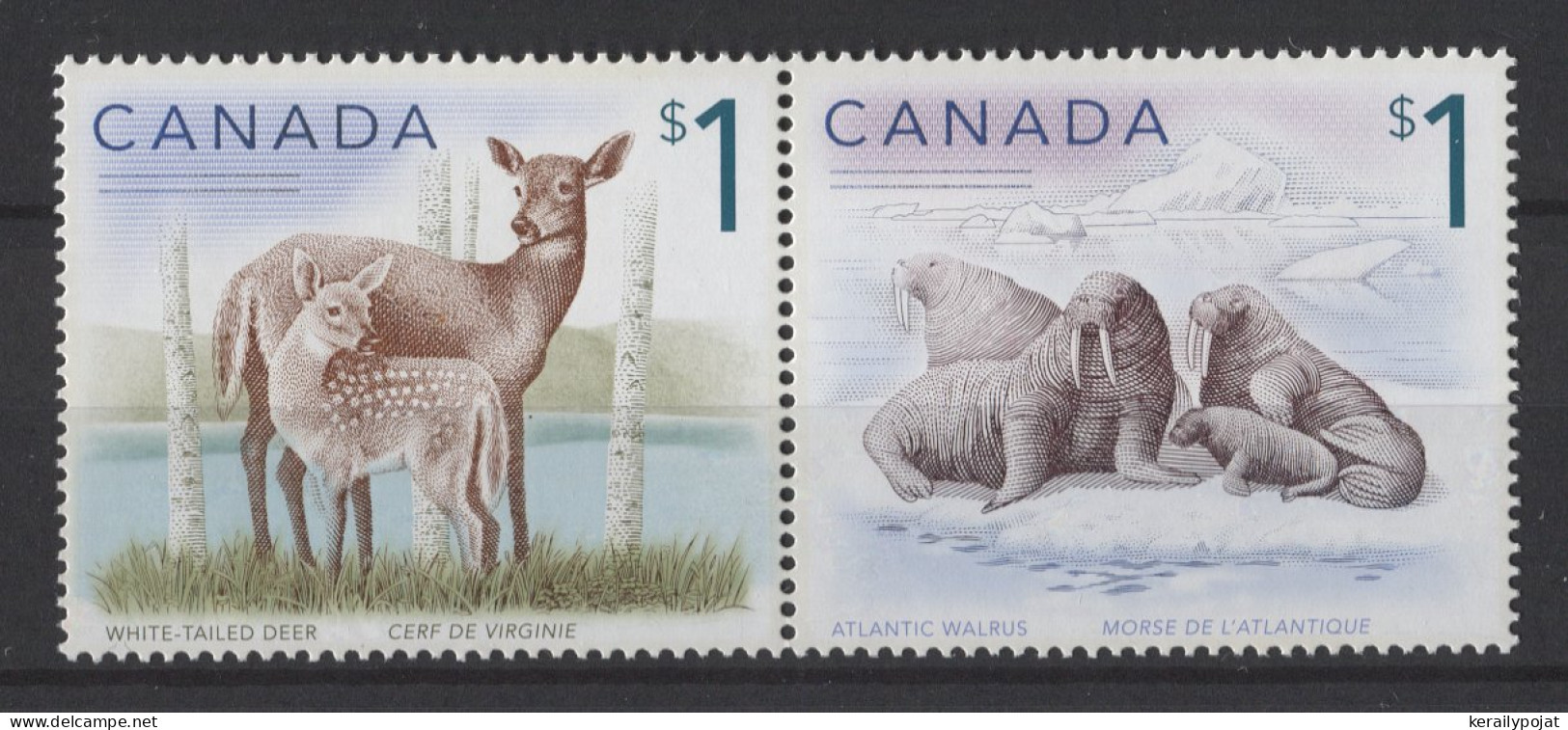Canada - 2005 Animals 1$ Pair MNH__(TH-24875) - Neufs