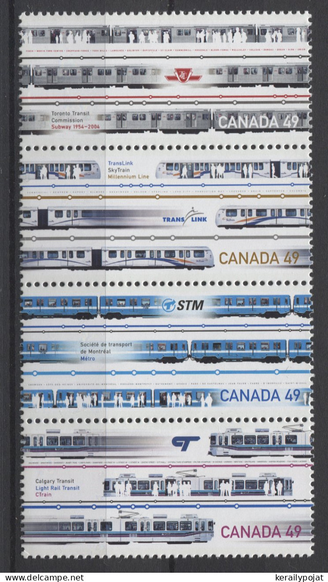 Canada - 2004 Urban Transport Strip MNH__(TH-24866) - Neufs