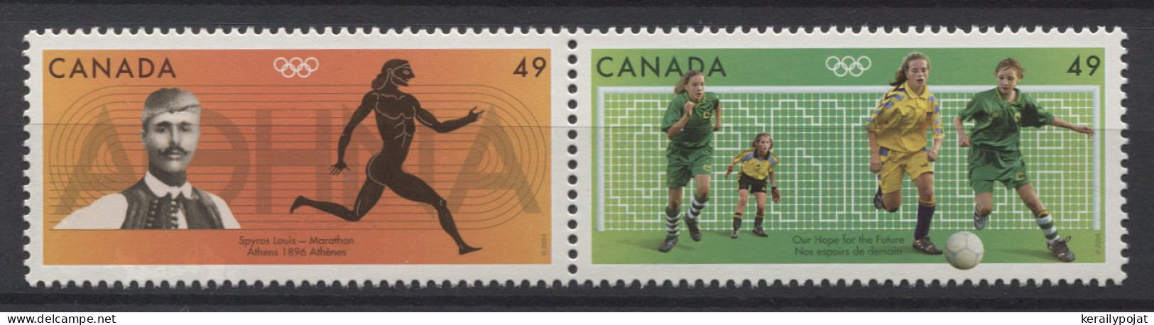 Canada - 2004 Summer Olympics Athens Pair MNH__(TH-24865) - Ungebraucht