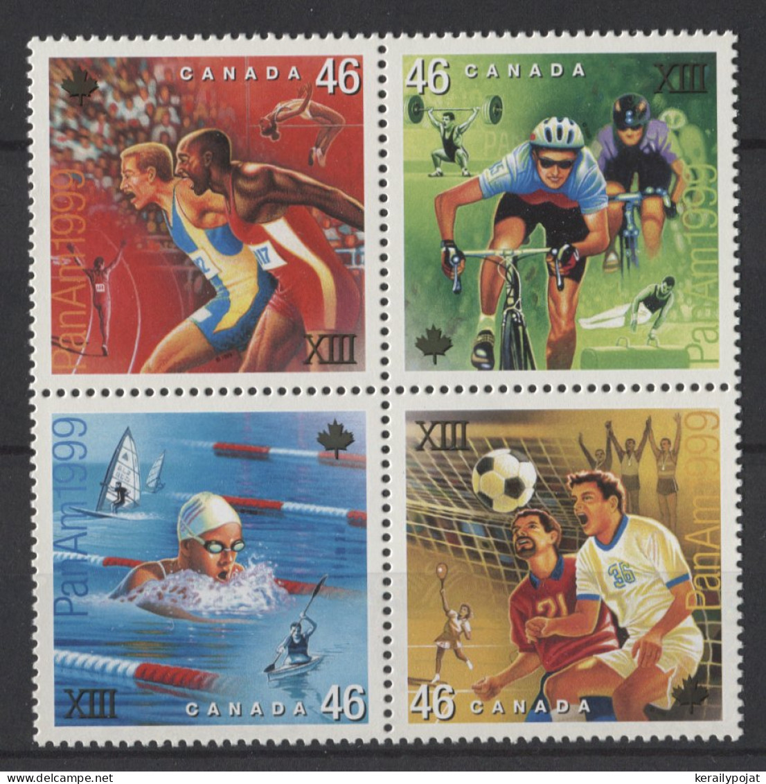 Canada - 1999 Pan American Sports Games Block Of Four MNH__(TH-24903) - Blocks & Sheetlets