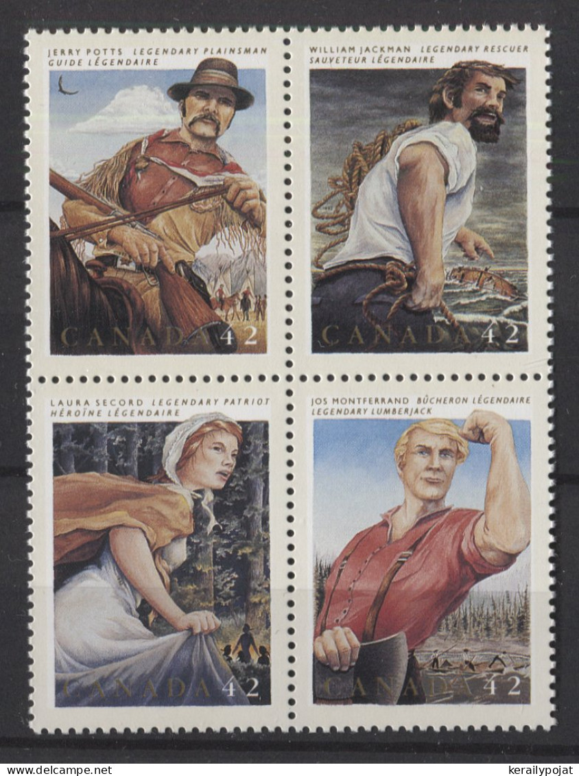 Canada - 1992 Legendary Heroes Block Of Four MNH__(TH-25021) - Blocks & Kleinbögen