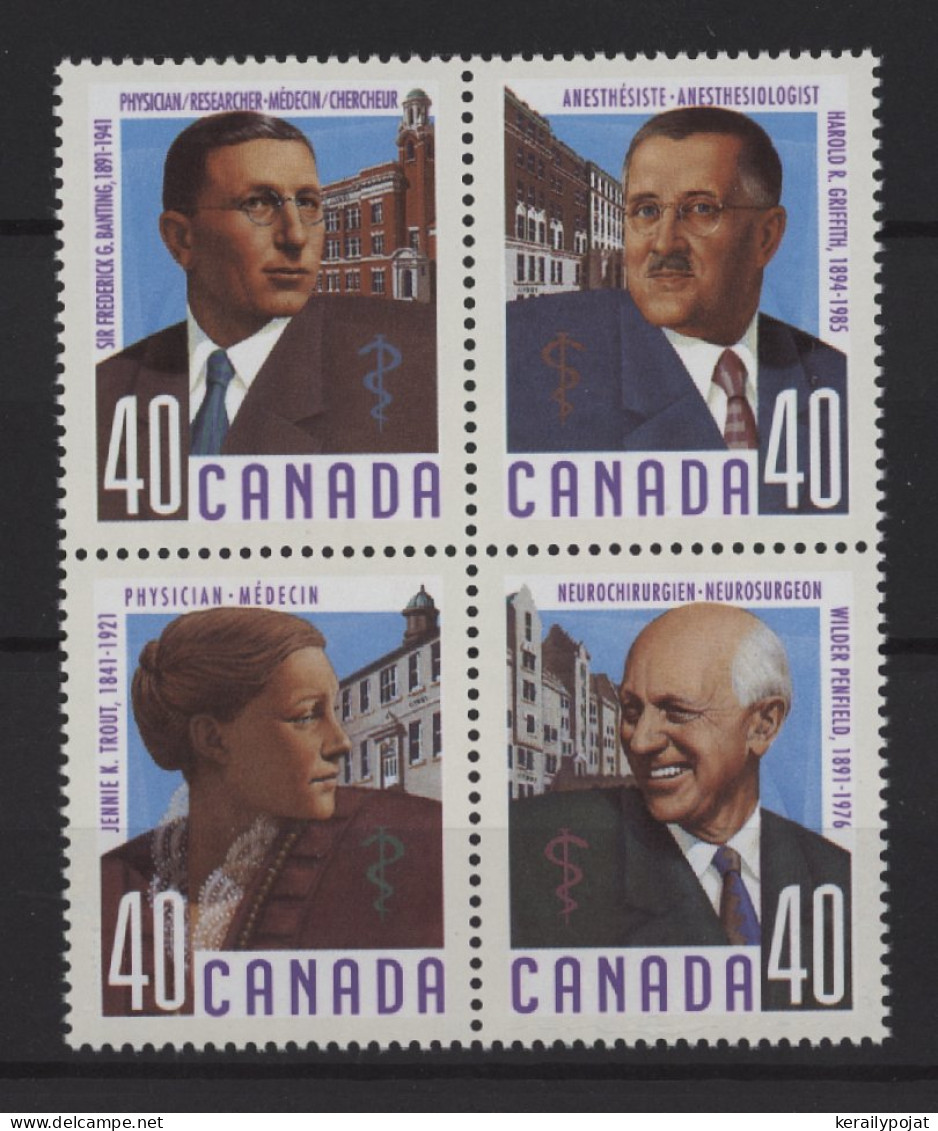 Canada - 1991 Medics Block Of Four MNH__(TH-25179) - Blocks & Sheetlets