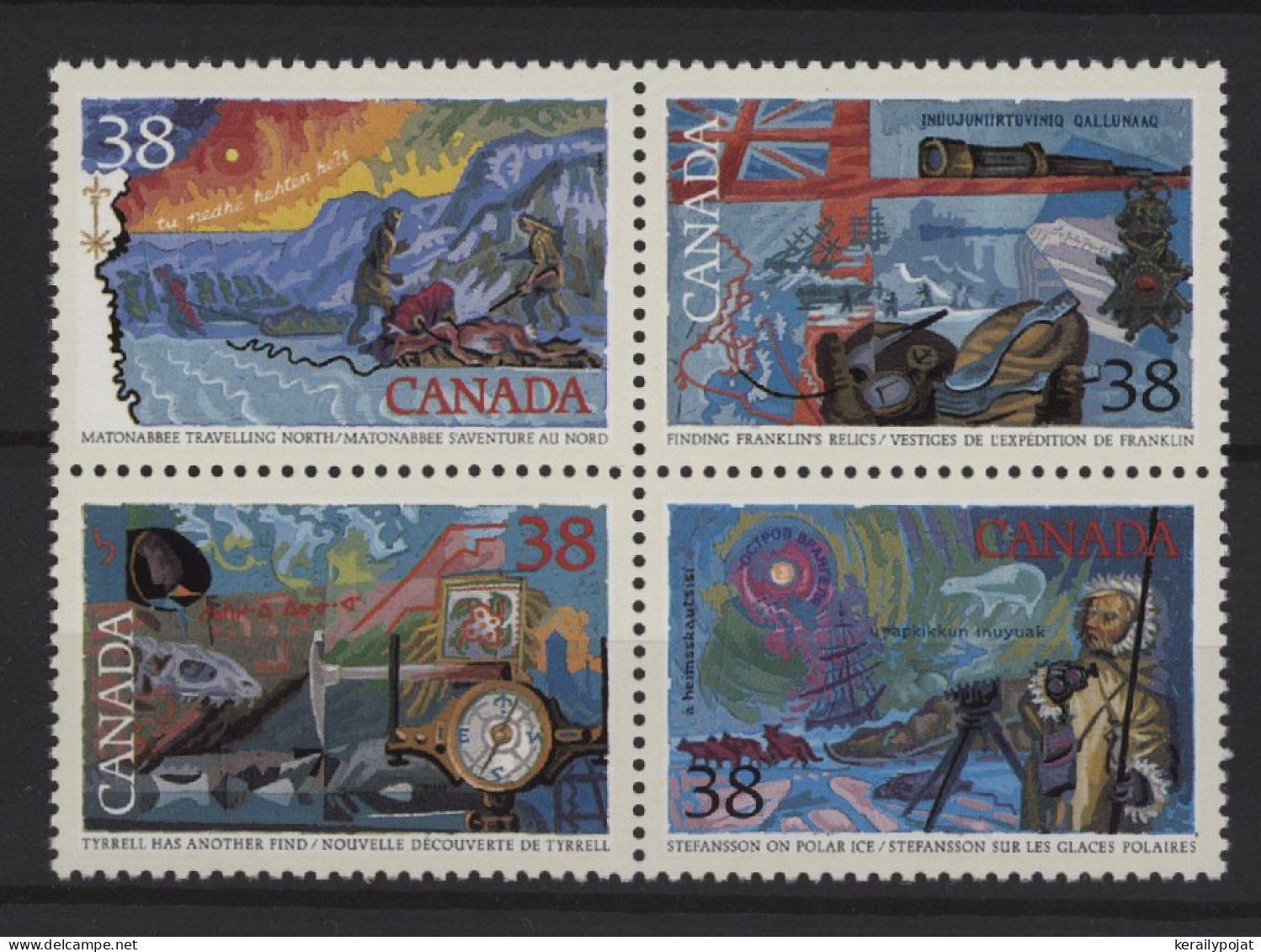 Canada - 1989 Exploration Of The North Block Of Four MNH__(TH-25161) - Blocchi & Foglietti