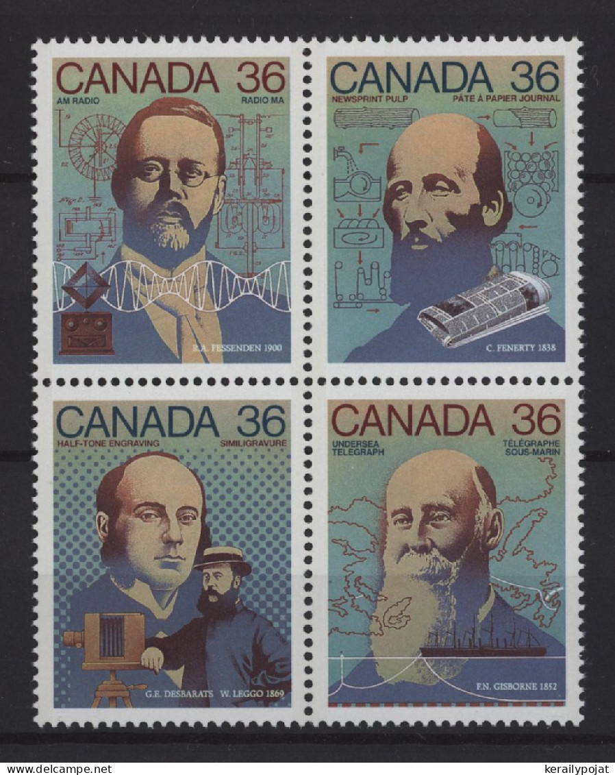 Canada - 1987 Inventions Block Of Four MNH__(TH-25151) - Hojas Bloque