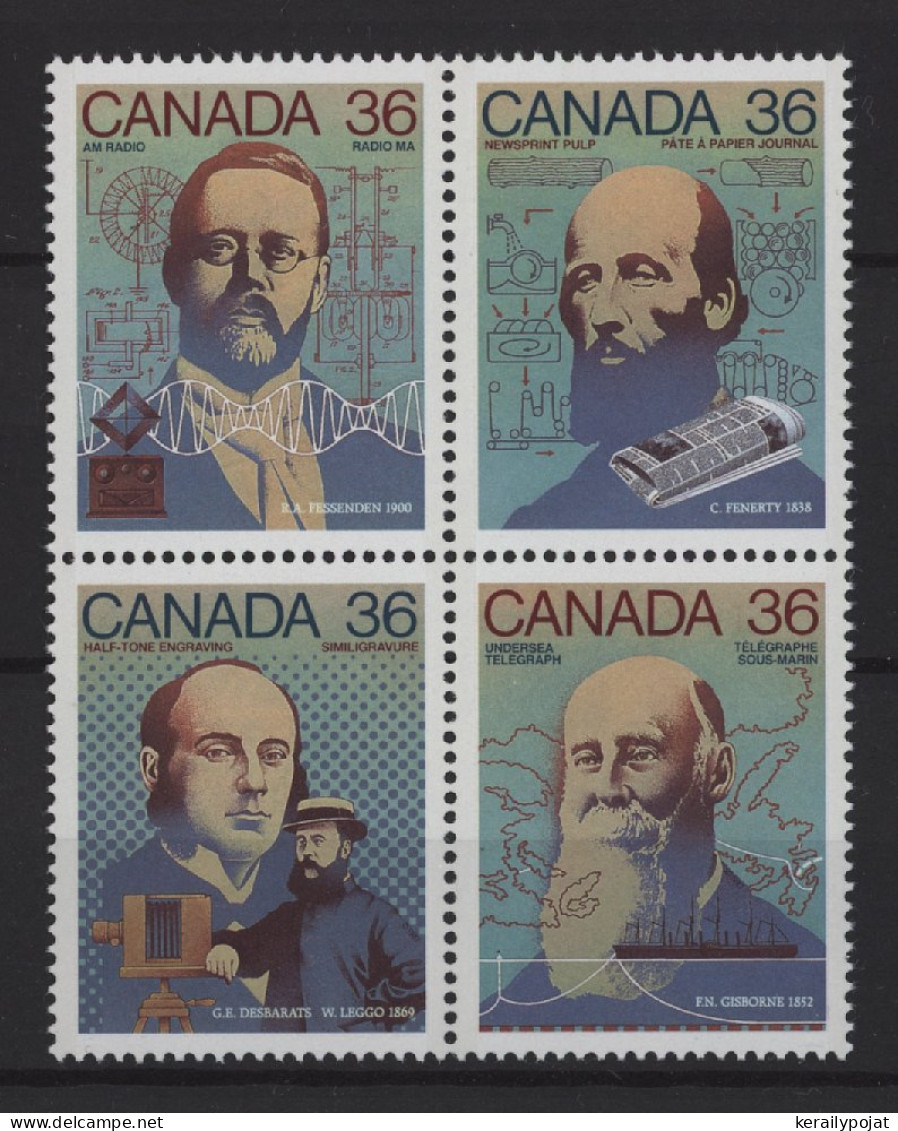 Canada - 1987 Inventions Block Of Four MNH__(TH-25151) - Blocks & Kleinbögen