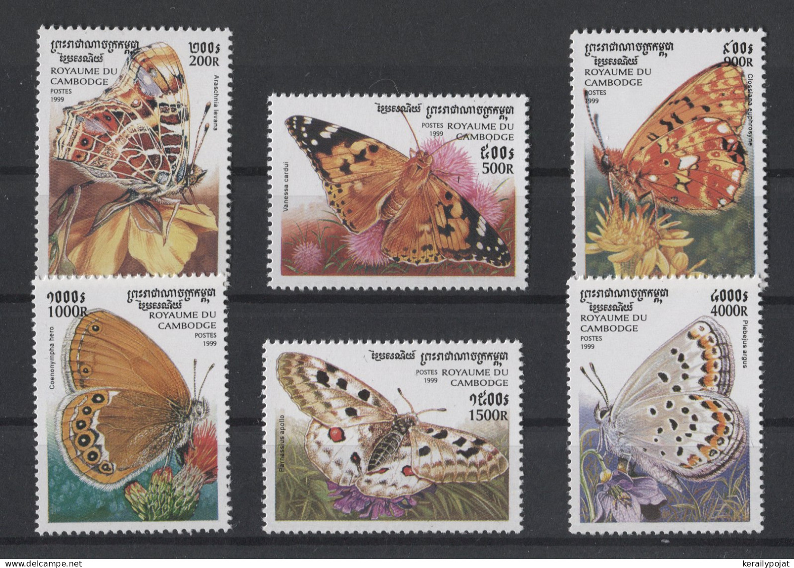 Cambodia - 1999 Butterflies MNH__(TH-24818) - Camboya