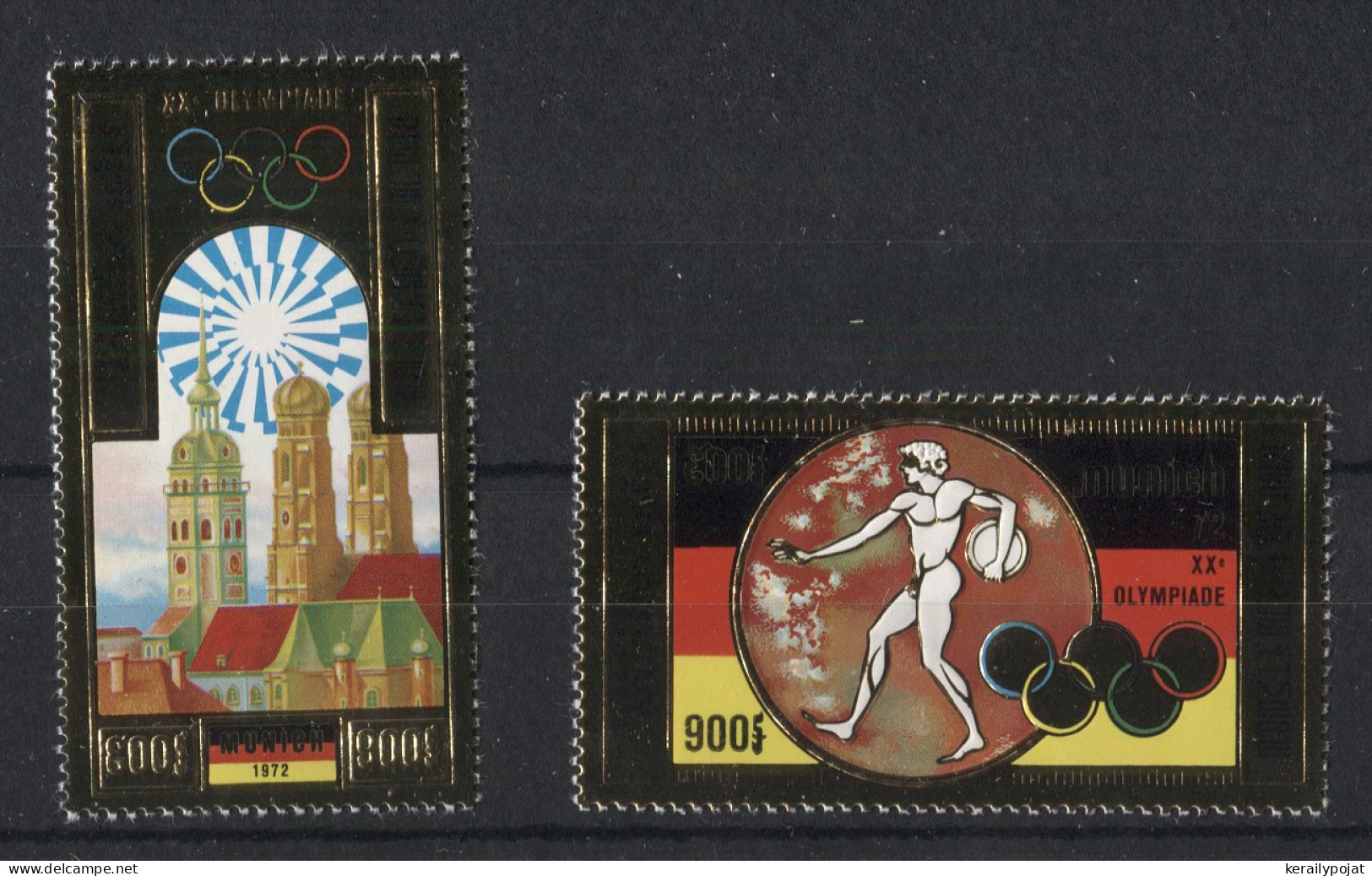 Cambodia - 1972 Summer Olympics Munich Gold Stamps MNH__(TH-23779) - Camboya