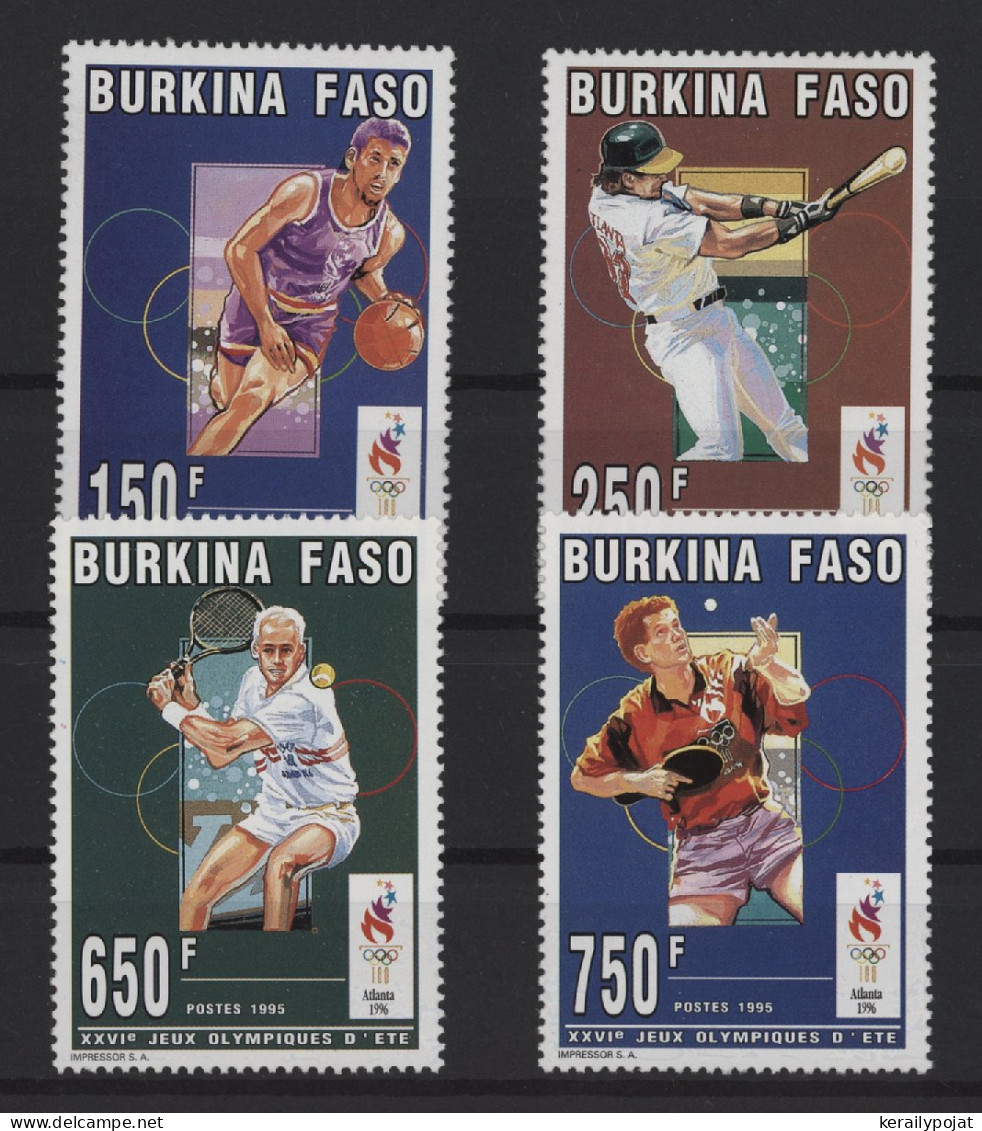 Burkina Faso - 1995 Summer Olympics Atlanta MNH__(TH-27574) - Burkina Faso (1984-...)