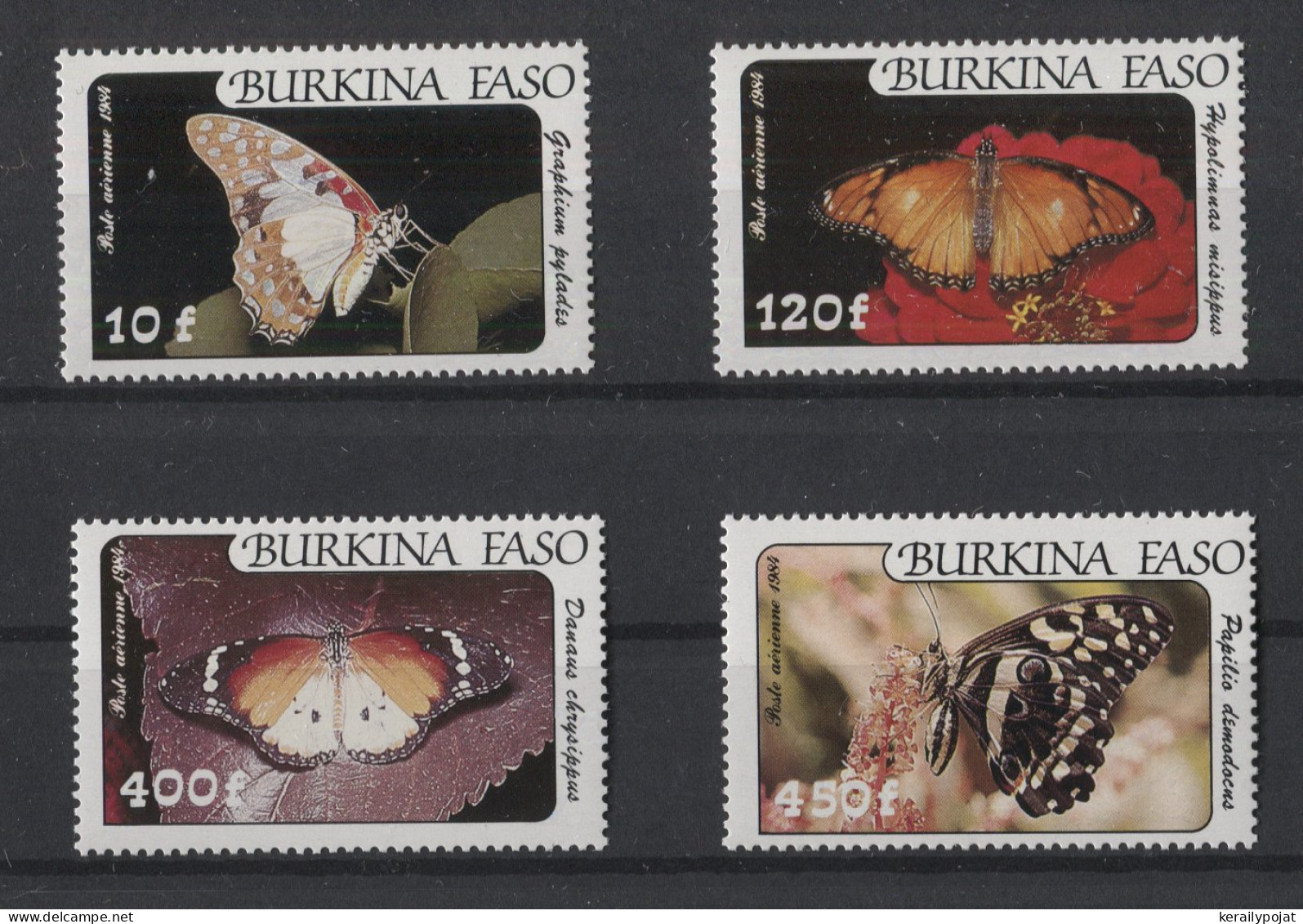 Burkina Faso - 1984 Butterflies MNH__(TH-24811) - Burkina Faso (1984-...)