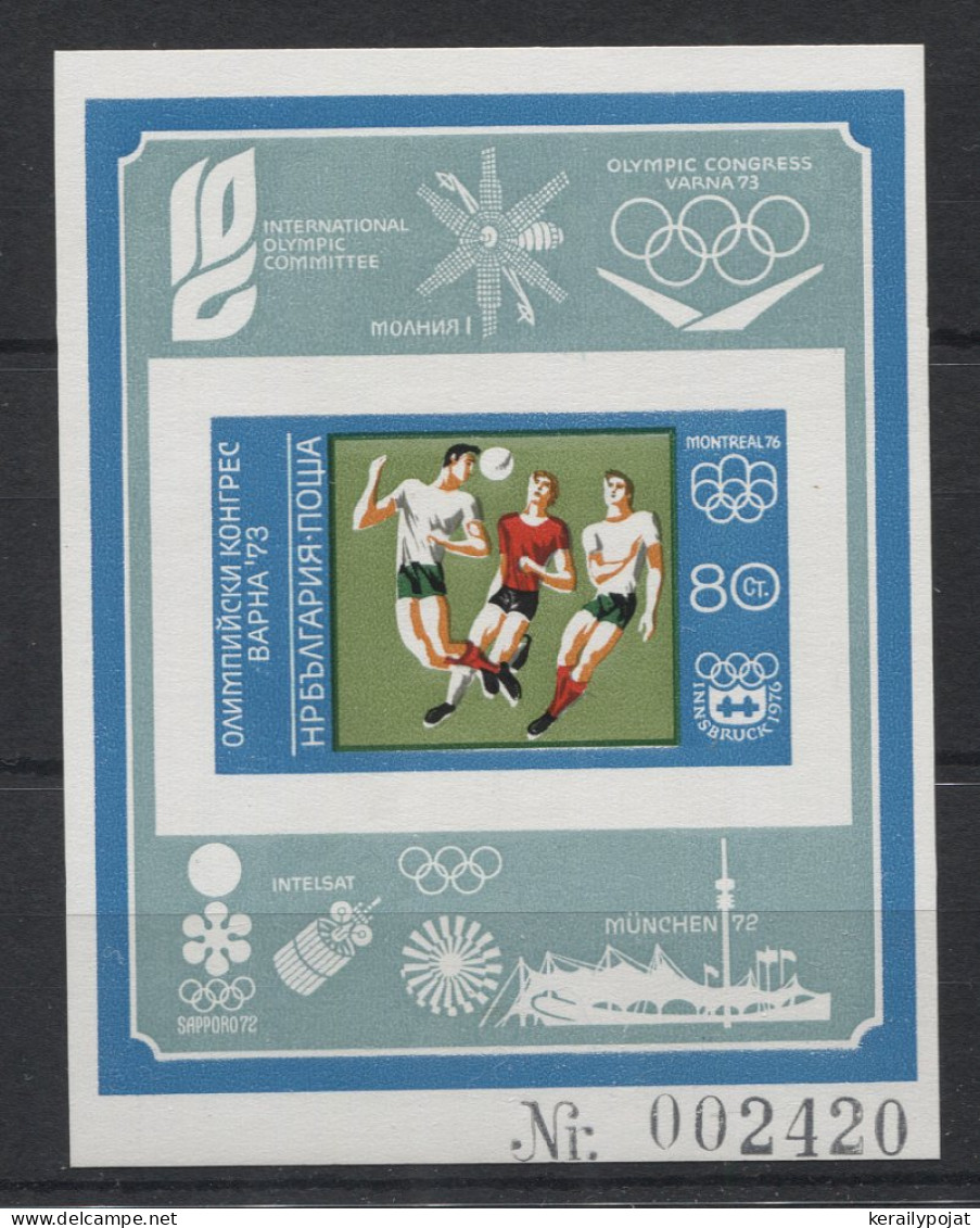 Bulgaria - 1973 Olympic Congress Block IMPERFORATE MNH__(TH-23831) - Blocs-feuillets