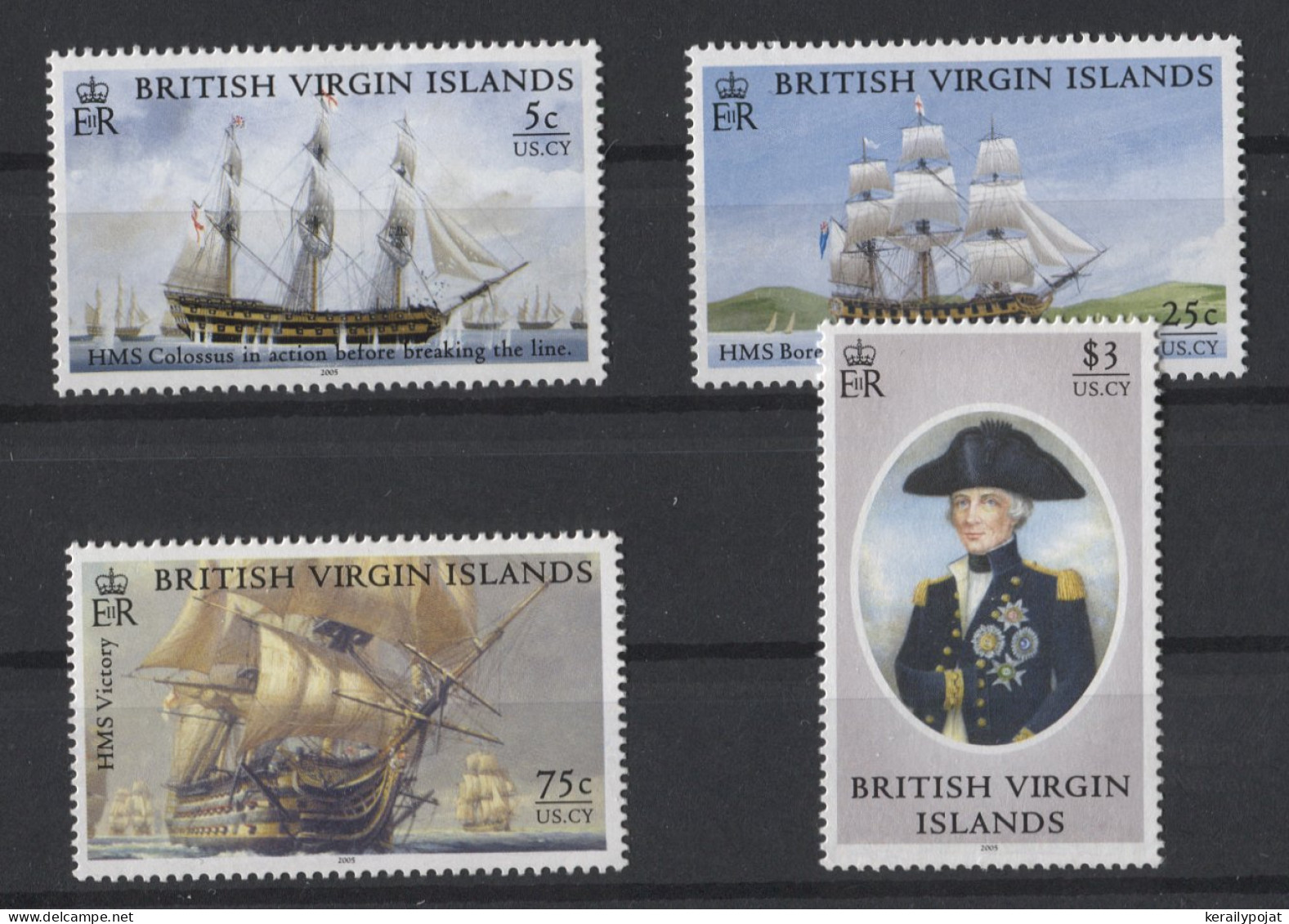 British Virgin Islands - 2005 Battle Of Trafalgar MNH__(TH-26421) - Iles Vièrges Britanniques