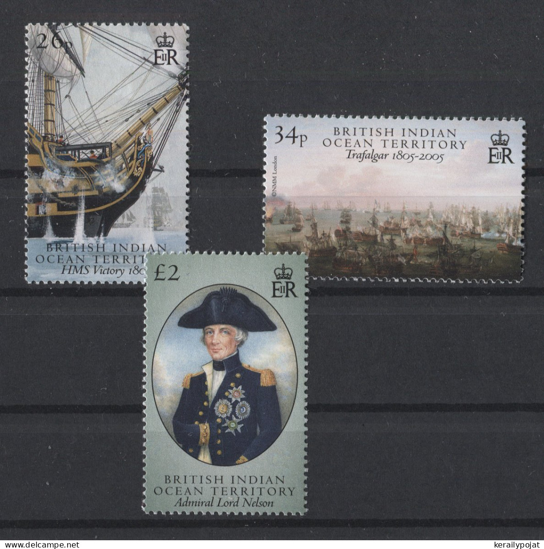 British Indian Ocean - 2005 Battle Of Trafalgar (II) MNH__(TH-26512) - Territoire Britannique De L'Océan Indien