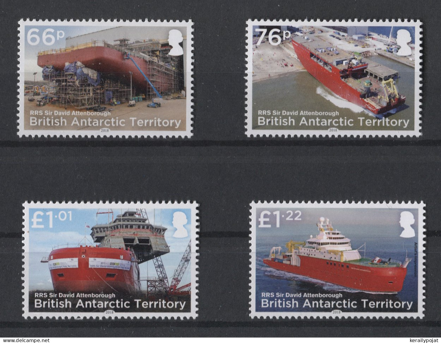 British Antarctic Territory - 2018 Sir David Attenborough MNH__(TH-26155) - Ongebruikt