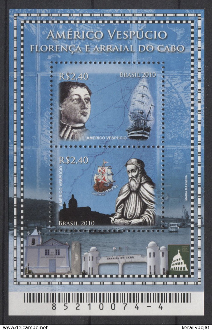 Brazil - 2010 Diplomatic Relations With Italy Block MNH__(TH-26493) - Blocks & Sheetlets