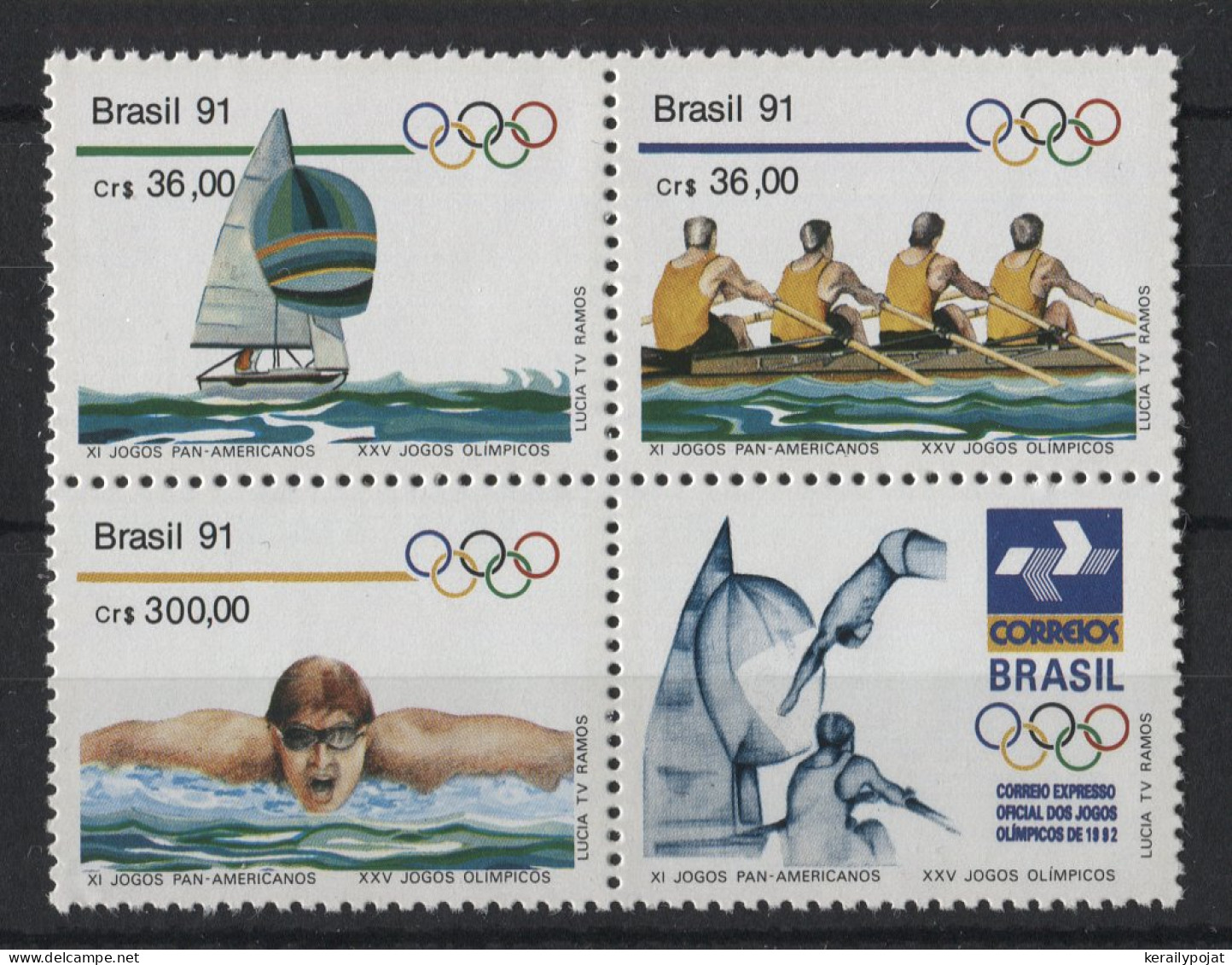 Brazil - 1991 Pan American Sports Games Block Of Four MNH__(TH-23887) - Hojas Bloque