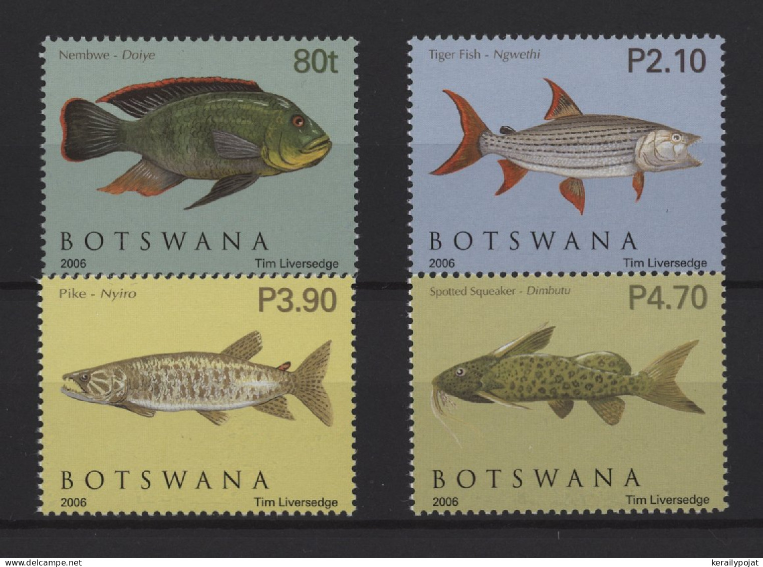 Botswana - 2006 Fish Of The Okavango Delta MNH__(TH-25266) - Botswana (1966-...)