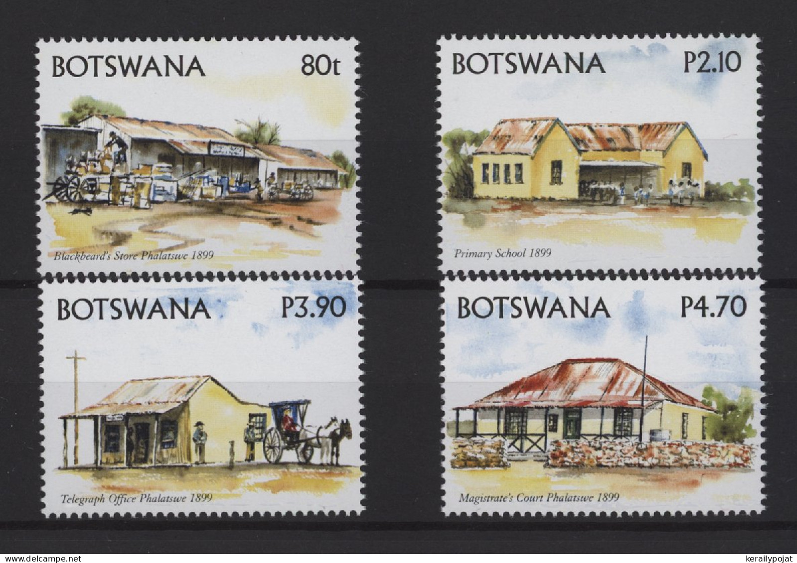 Botswana - 2005 Historical Buildings In Phalatswe MNH__(TH-25262) - Botswana (1966-...)