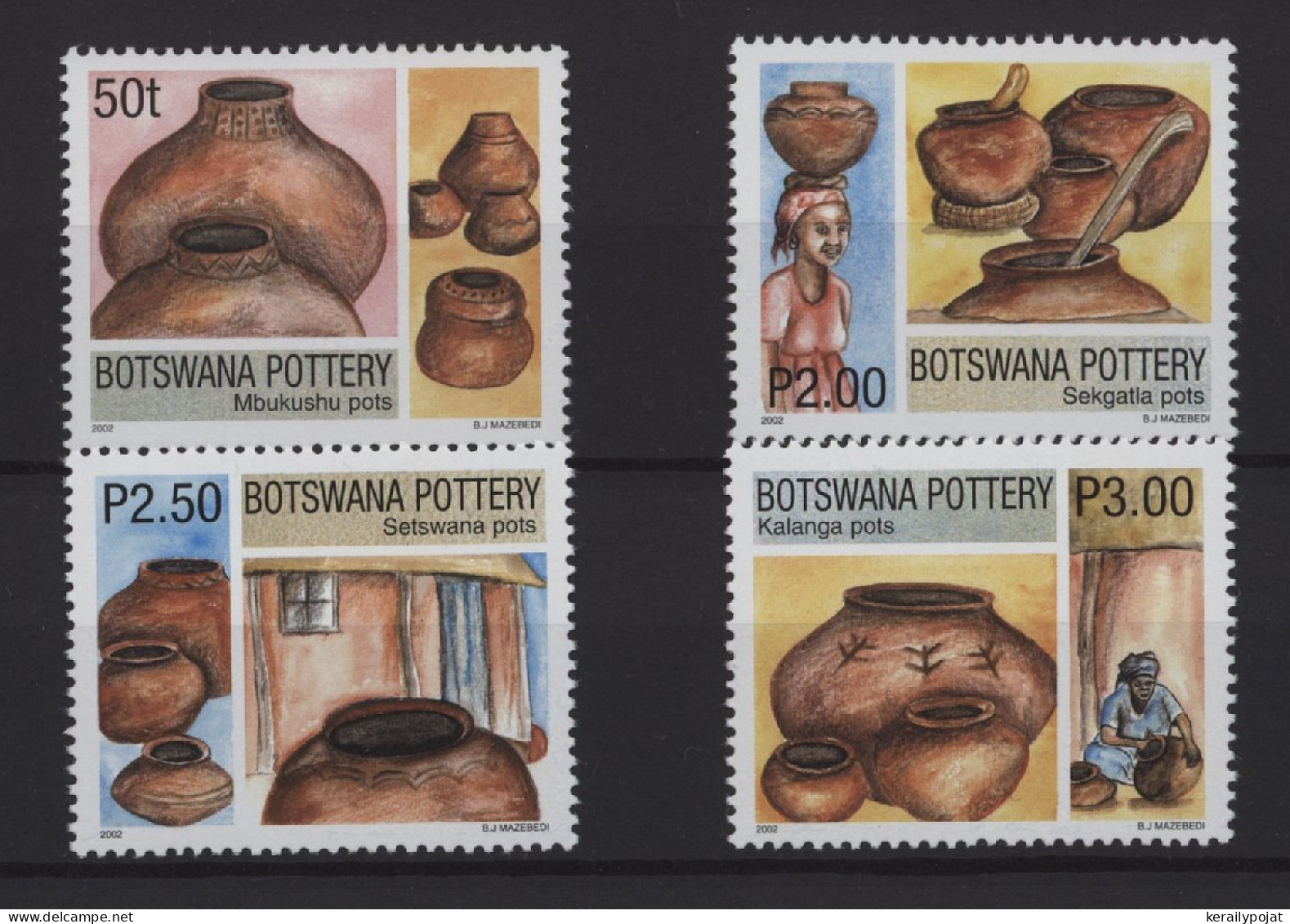 Botswana - 2002 Pottery MNH__(TH-25252) - Botswana (1966-...)