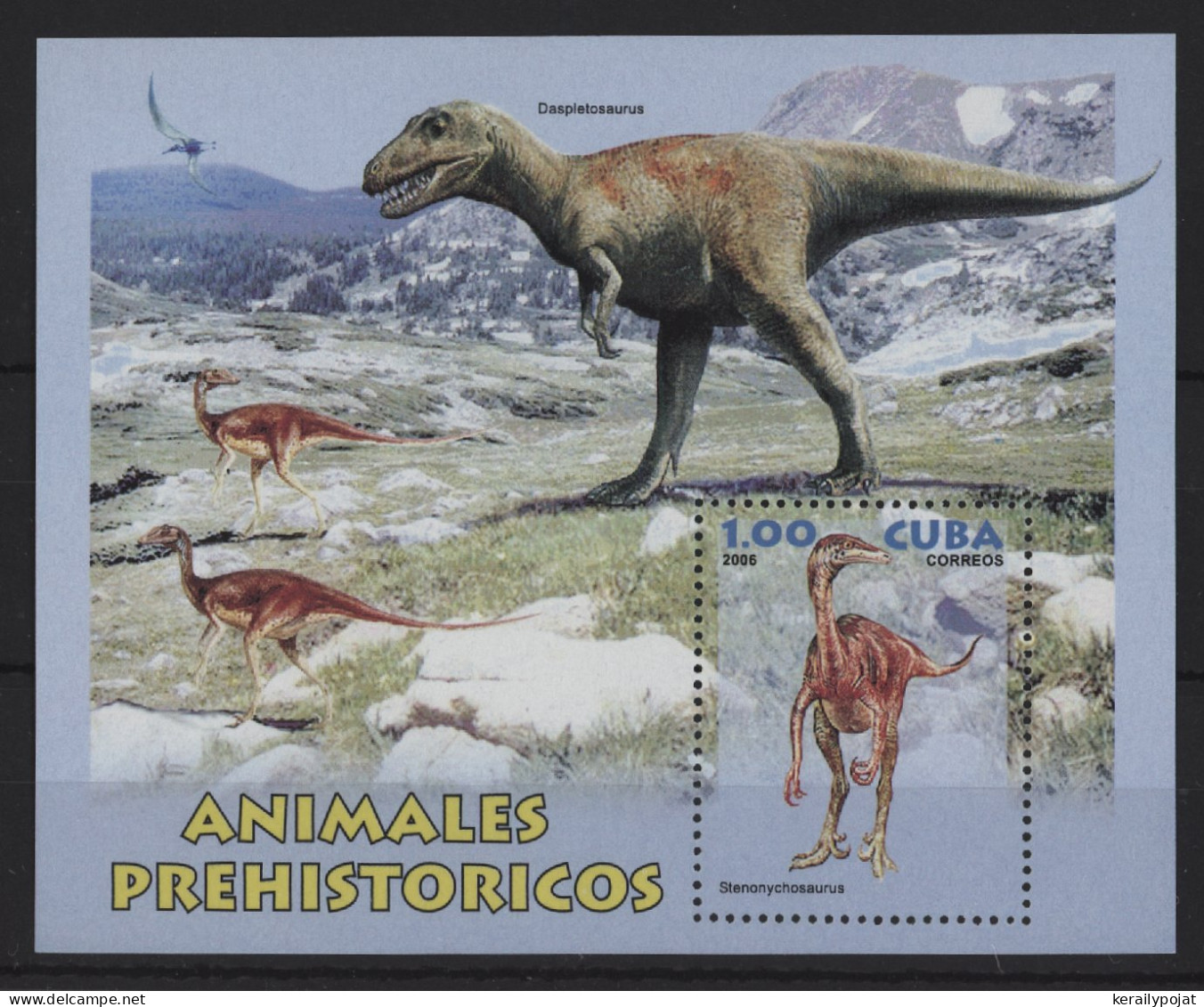 Cuba - 2006 Prehistoric Animals Block MNH__(TH-24452) - Hojas Y Bloques