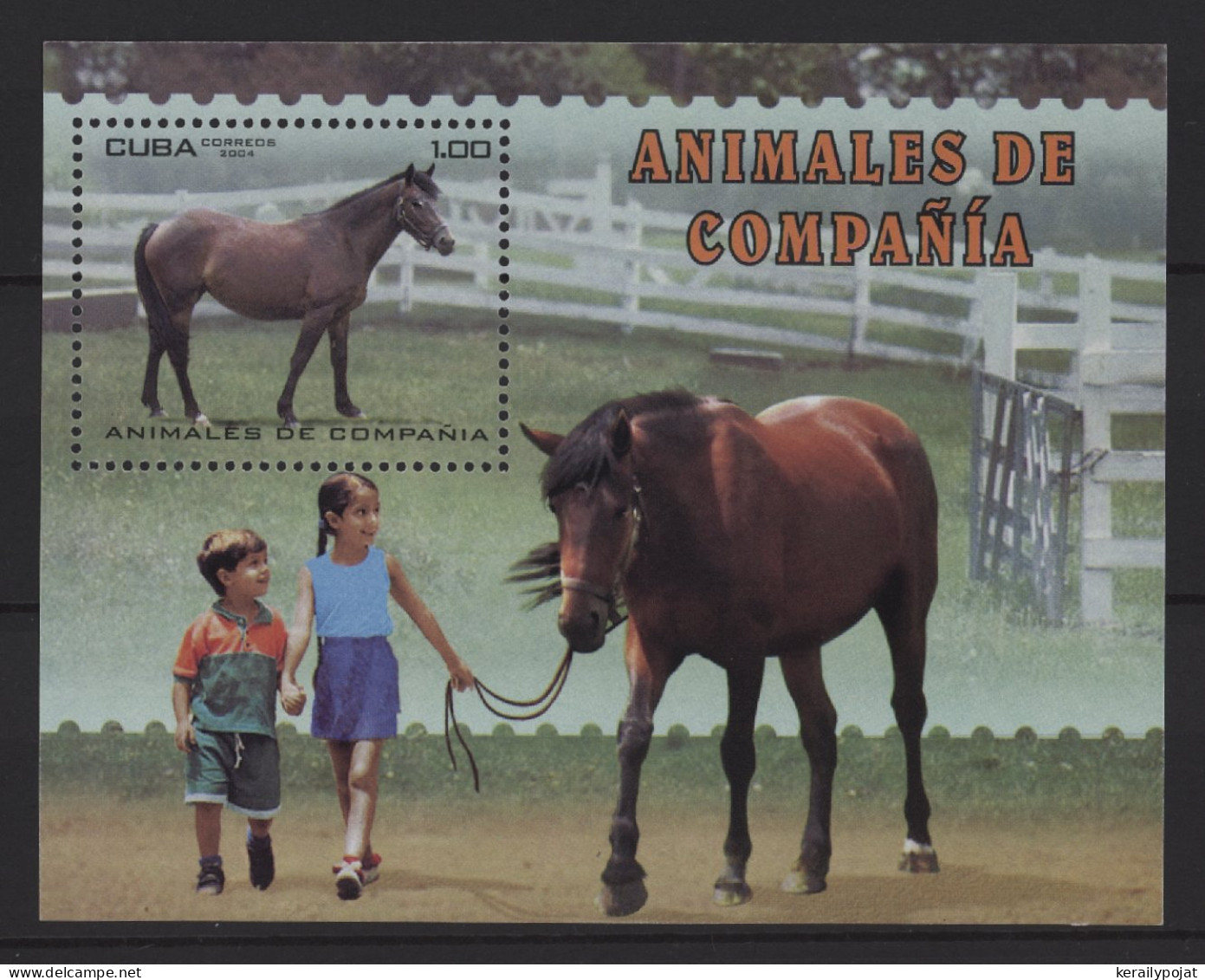 Cuba - 2004 Pets As Companions Block MNH__(TH-27344) - Blocks & Sheetlets