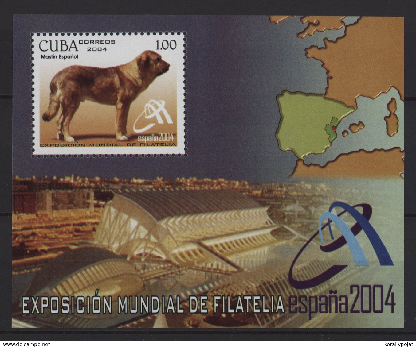 Cuba - 2004 Dogs Block MNH__(TH-27335) - Blocks & Sheetlets