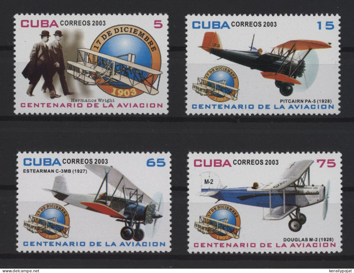 Cuba - 2003 Wright Brothers' First Powered Flight MNH__(TH-27378) - Ongebruikt