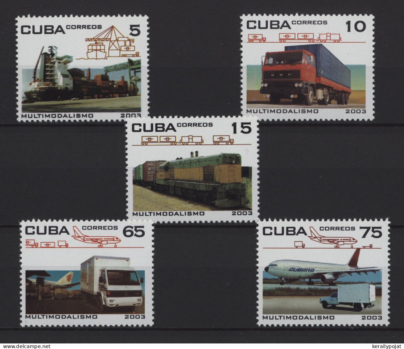 Cuba - 2003 Multimodal Transport System MNH__(TH-27379) - Ongebruikt