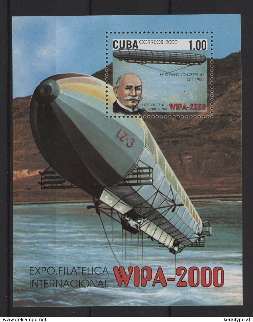 Cuba - 2000 Airships Block MNH__(TH-25538) - Hojas Y Bloques