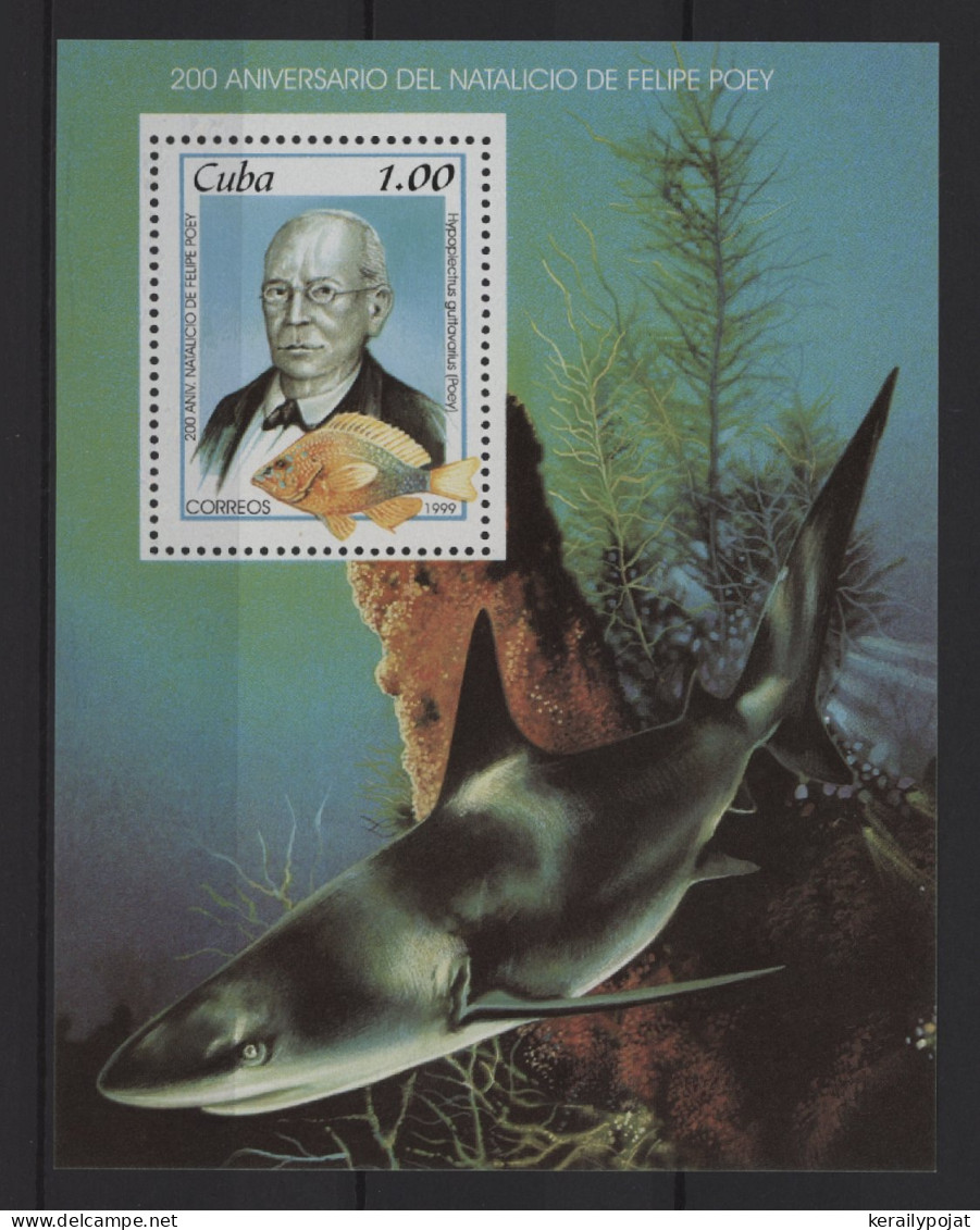 Cuba - 1999 Felipe Poey Aloy Block MNH__(TH-27537) - Hojas Y Bloques