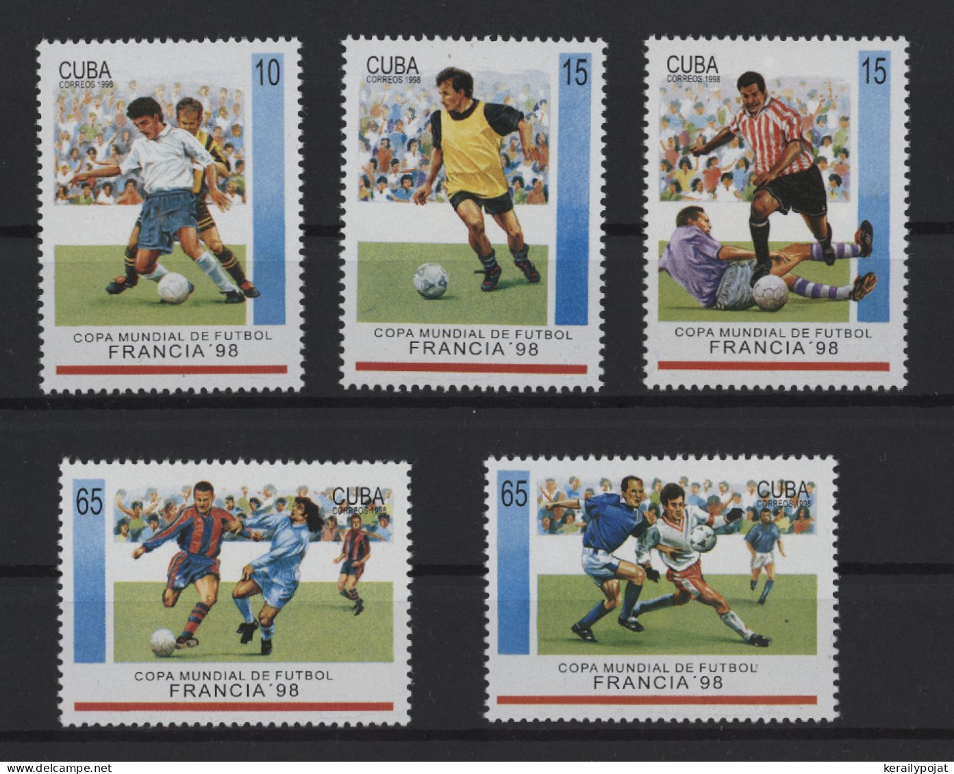 Cuba - 1998 Football World Cup MNH__(TH-27529) - Unused Stamps