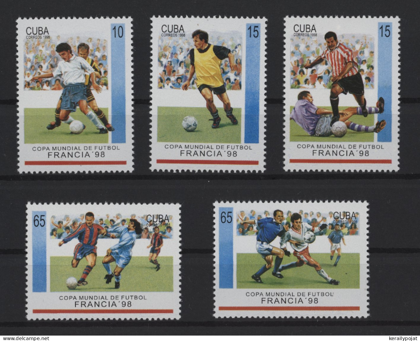 Cuba - 1998 World Cup MNH__(TH-27529) - Unused Stamps