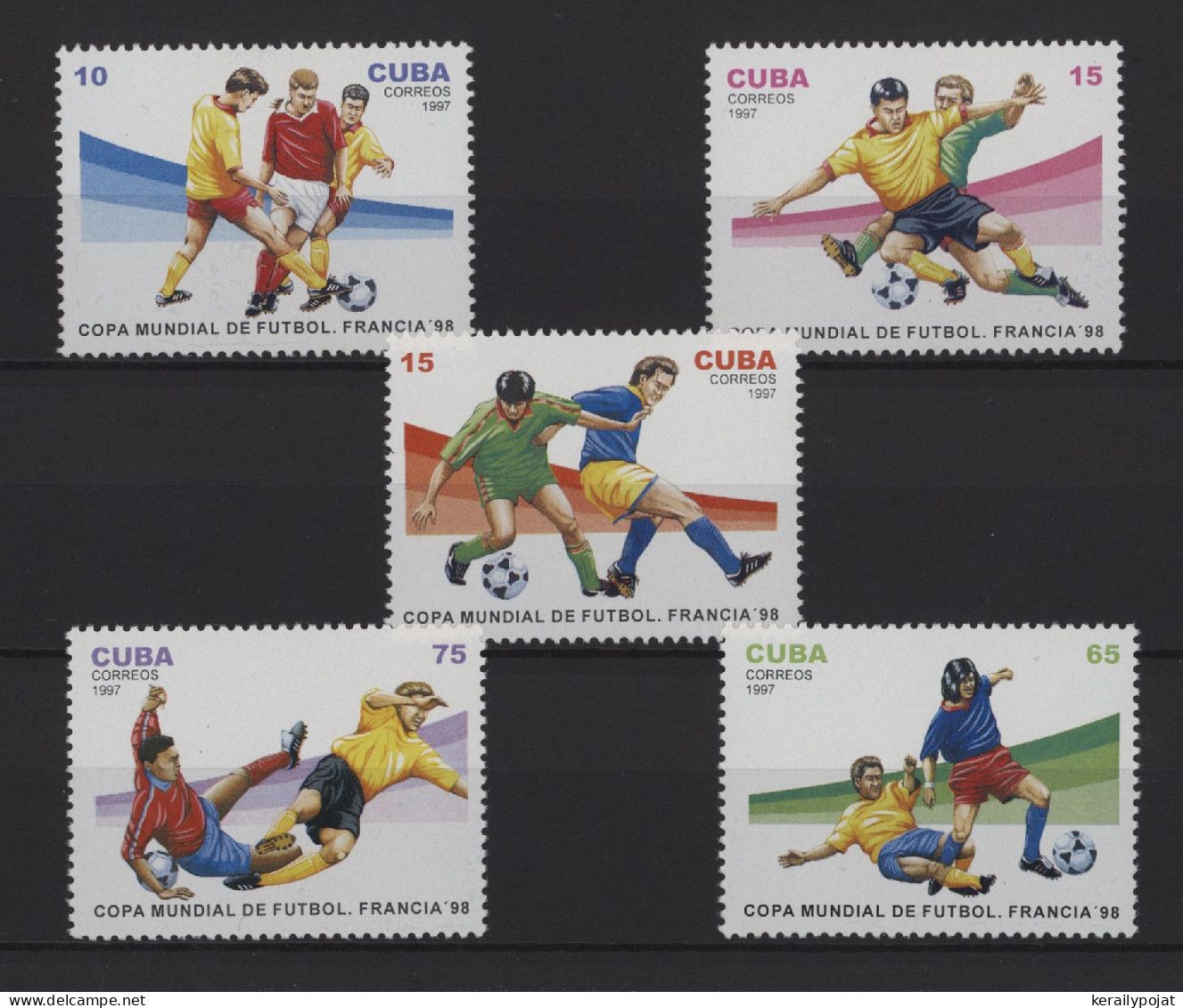 Cuba - 1997 Football World Cup MNH__(TH-27525) - Unused Stamps