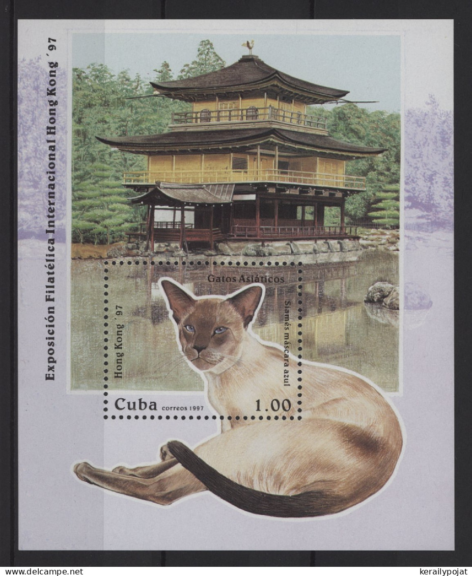 Cuba - 1997 Asian Cat Breeds Block MNH__(TH-27521) - Blocks & Sheetlets