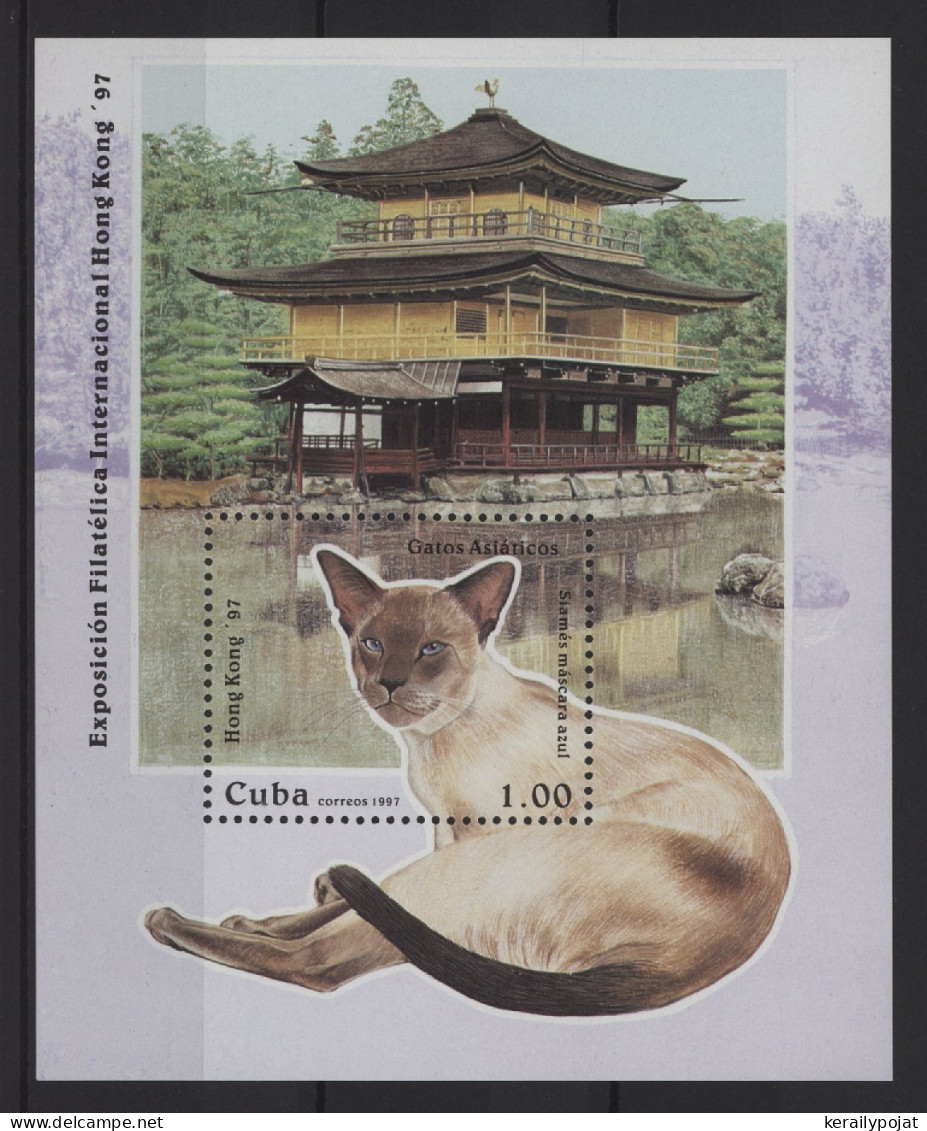 Cuba - 1997 Asian Cat Breeds Block MNH__(TH-27521) - Blocs-feuillets