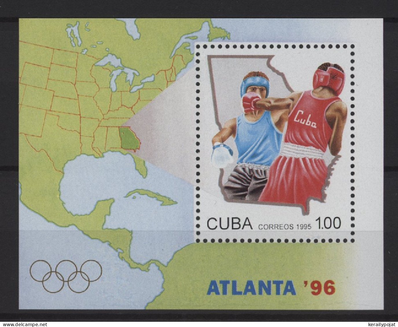 Cuba - 1995 Summer Olympics Atlanta Block MNH__(TH-27588) - Blokken & Velletjes