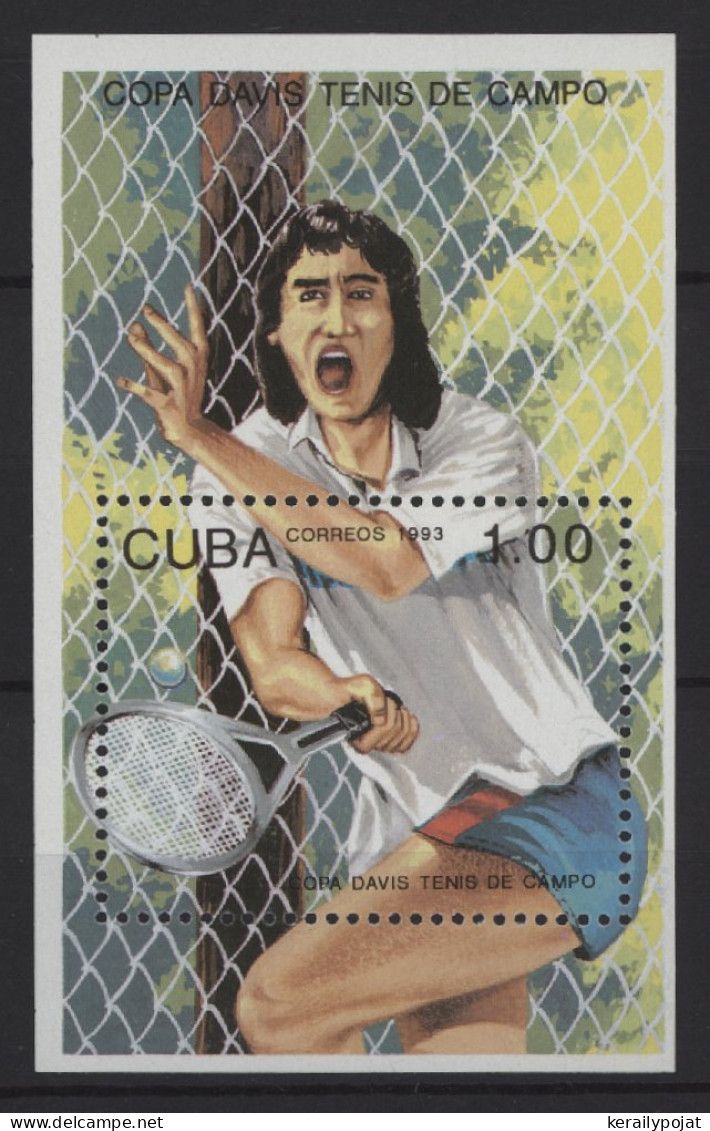 Cuba - 1993 International Tennis Tournament Block MNH__(TH-27651) - Blocks & Kleinbögen