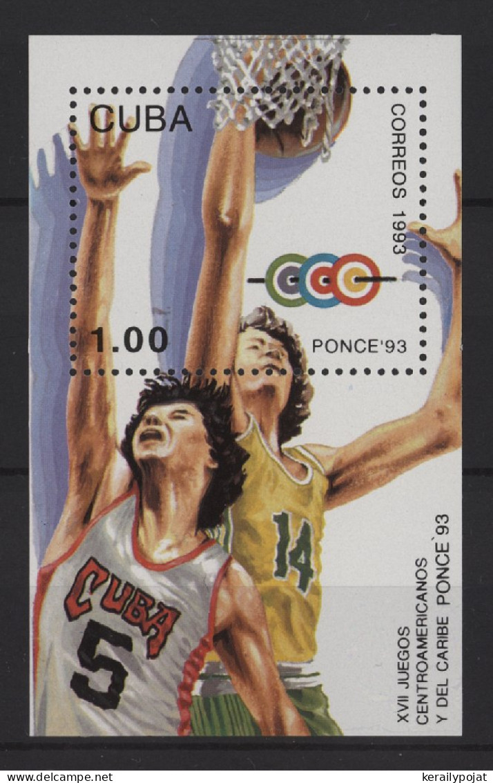 Cuba - 1993 Sports Games Block MNH__(TH-27654) - Blocks & Sheetlets