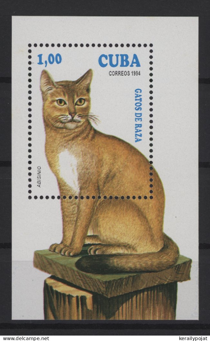 Cuba - 1994 Cat Breeds Block MNH__(TH-27657) - Blocks & Kleinbögen