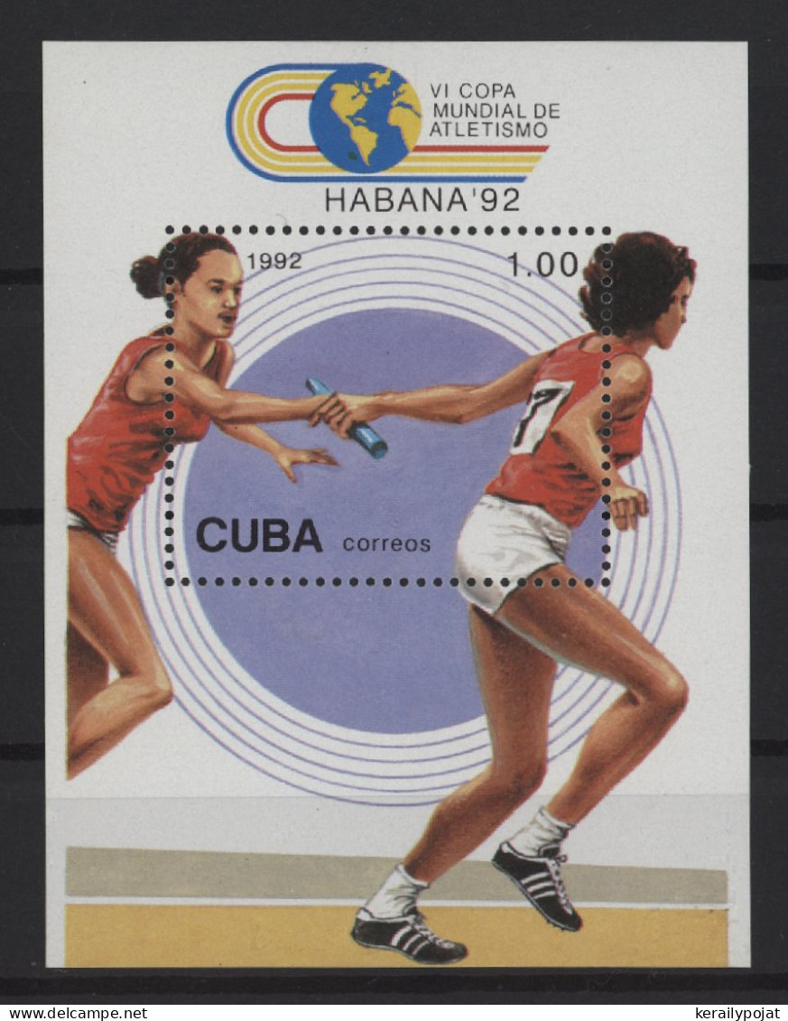 Cuba - 1992 Athletics World Cup Block MNH__(TH-27648) - Blocs-feuillets