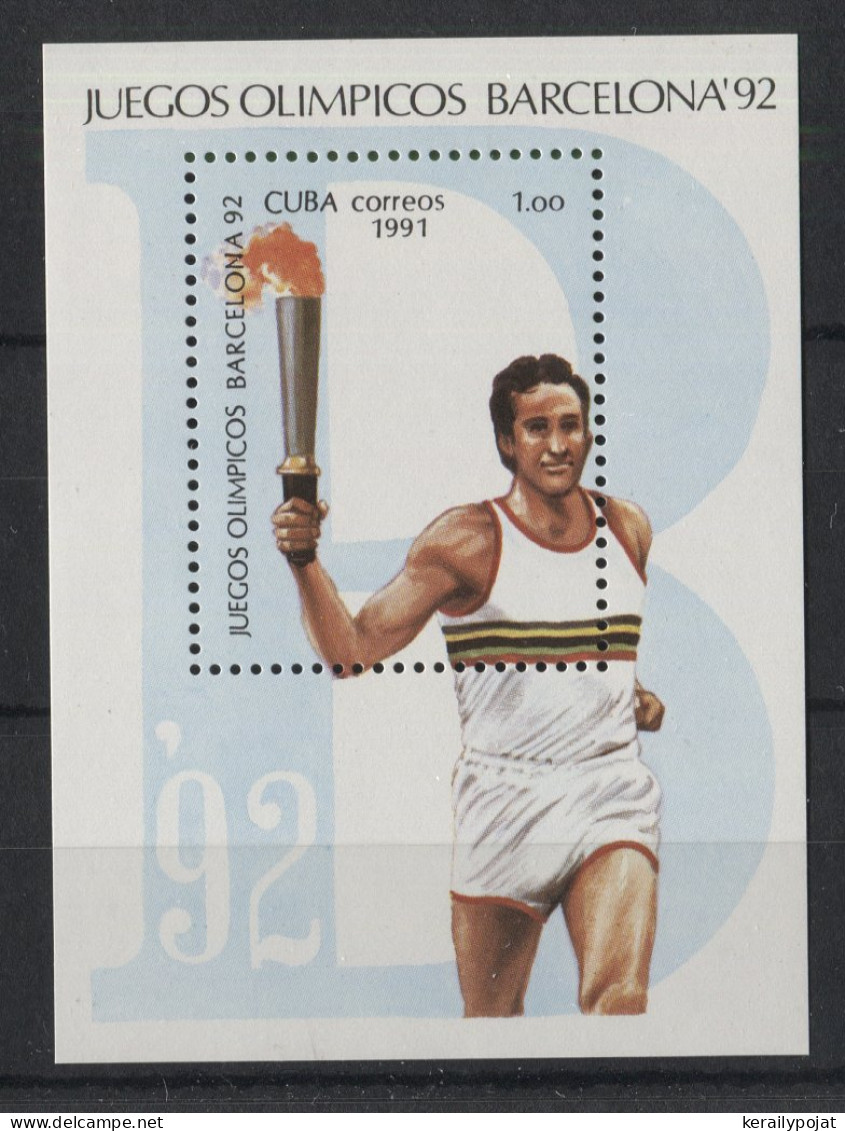 Cuba - 1991 Summer Olympics Barcelona Block MNH__(TH-23920) - Blocks & Kleinbögen