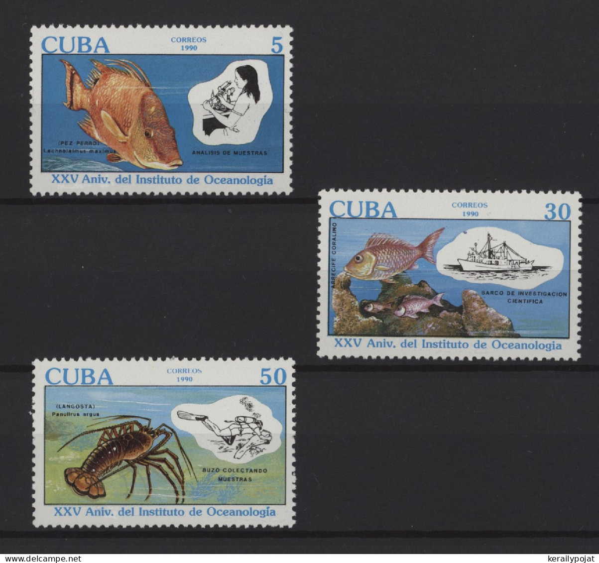 Cuba - 1990 Oceanographic Institute MNH__(TH-27559) - Ongebruikt