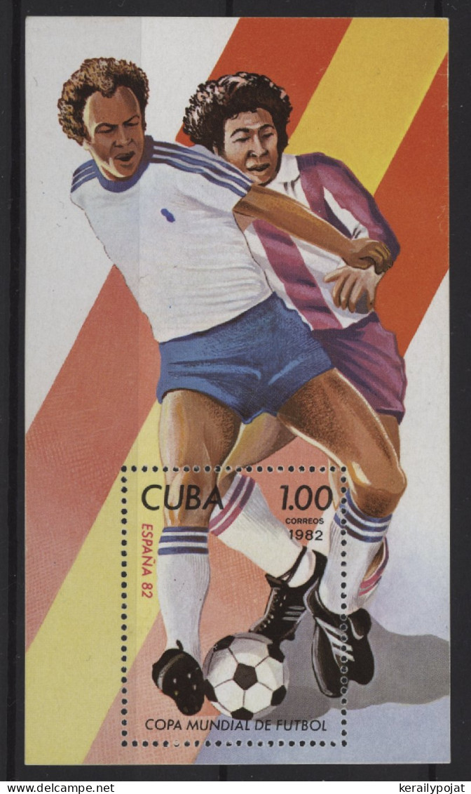 Cuba - 1982 World Cup Block MNH__(TH-25238) - Hojas Y Bloques