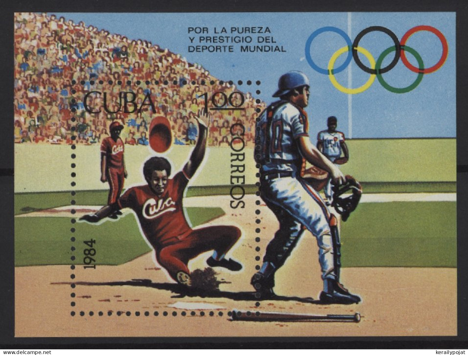 Cuba - 1984 Sport Promotion Block MNH__(TH-27554) - Blocks & Kleinbögen