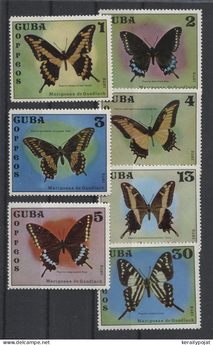 Cuba - 1972 Butterflies MNH__(TH-24923) - Unused Stamps